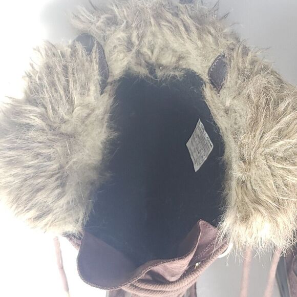 Sorel Women's Joan Of Arctic US8 Brown Waterproof Lined Shearling Snow Boots - Picture 11 of 16